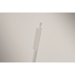 Kugelschreiber für Unternehmen aus recyceltem Kunststoff mit blauer Tinte farbe weiß fünftes Detailbild