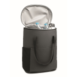 RPET 600D wasserabweisender Kühler-Rucksack 20 L farbe dunkelgrau dritte Ansicht