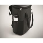 RPET 600D wasserabweisender Kühler-Rucksack 20 L farbe dunkelgrau Detailbild