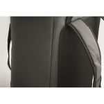 RPET 600D wasserabweisender Kühler-Rucksack 20 L farbe dunkelgrau Detailbild