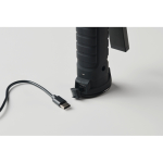 Wiederaufladbare Arbeitsleuchte aus Aluminium 1200 mAh drehbar 270° farbe schwarz Detailbild