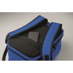 Kabinenrucksack aus RPET-Polyester mit Trolleyband 15'' farbe köngisblau Detailbild