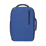 Kabinenrucksack aus RPET-Polyester mit Trolleyband 15'' farbe köngisblau