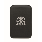 Kompaktspiegel aus PU im faltbaren Etui für die Handtasche farbe schwarz Hauptansicht zweite Ansicht