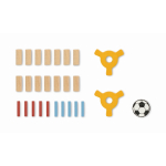 Holz-Fußballspiel mit Spielern und Zubehör farbe holzton achte Ansicht