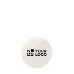 Runder PVC-laminierter Magnet für Farbdruck farbe weiß Ansicht mit Druckbereich