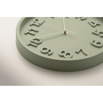 Wanduhr in matter Ausführung mit geräuschlosem Uhrwerk farbe mintgrün viertes Detailbild
