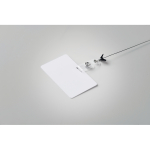 Starrer Ausweishalter für Lanyard 54 x 86 mm farbe weiß viertes Detailbild