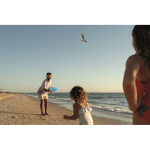 Wurfscheibe aus Ozean-Kunststoff, 21 cm, zum Bedrucken farbe türkis Stimmungsbild zweite Ansicht