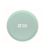 Wurfscheibe aus Ozean-Kunststoff, 21 cm, zum Bedrucken farbe hellblau Ansicht mit Druckbereich