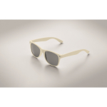 UV400-Sonnenbrille mit SEAQUAL®-Fassung und schwarzen Gläsern farbe beige viertes Detailbild