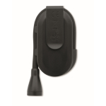 Wiederaufladbare LED-Leselampe aus Kunststoff mit Clip und 3 Modi farbe schwarz dritte Ansicht