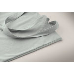 Einkaufstasche aus Polyester-Cord mit langen Henkeln 220 g/m² farbe hellblau drittes Detailbild