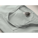 Große Cordtasche aus Polyester mit Reißverschluss 220 g/m² farbe hellblau viertes Detailbild