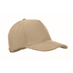 5-Panel-Cordkappe mit verstellbarem Verschluss 220 g/m² farbe beige