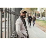 5-Panel-Cordkappe mit verstellbarem Verschluss 220 g/m² farbe beige Stimmungsbild zweite Ansicht