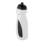 Auslaufsichere Sportflasche mit festem Griff 700 ml farbe weiß
