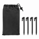 Leichte Strandmatte aus Polyester 200x210cm farbe schwarz zweite Ansicht