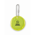 Runder reflektierender PVC-Schlüsselanhänger zur Personalisierung farbe neongelb Hauptansicht