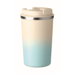 Tropfsicherer Edelstahlbecher mit Deckel 350 ml farbe hellblau