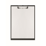 Leichtes A4-Klemmbrett aus Karton mit Metallclip farbe schwarz dritte Ansicht