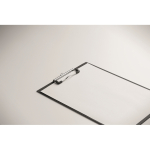 Leichtes A4-Klemmbrett aus Karton mit Metallclip farbe schwarz fünftes Detailbild