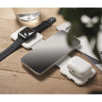 Magnetische Ladestation aus ABS mit integrierten USB-Hubs 15 W farbe weiß Stimmungsbild zweite Ansicht