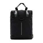 Nylon-Wochenendrucksack mit Laptopfach BrandCharger 16'' farbe schwarz Ansicht mit Druckbereich