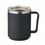 Doppelwandbecher mit transparentem Schiebedeckel 400 ml