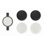 Runde Lunchbox mit zwei Etagen 250/700 ml und Griffen farbe weiß sechste Ansicht