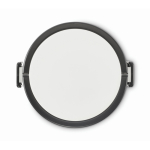 Runde Lunchbox mit zwei Etagen 250/700 ml und Griffen farbe weiß neunte Ansicht