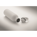 Edelstahlflasche mit Gummi-Finish 500 ml farbe weiß viertes Detailbild