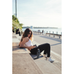 Edelstahlflasche mit Gummi-Finish 500 ml farbe mattschwarz Stimmungsbild