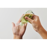 Nachfüllbare Aloe-Vera-Flasche mit Aluminiumkarabiner 50 ml farbe grün-transparent viertes Detailbild