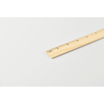 Kiefernholzlineal 20 cm mit doppelt aufgedruckter Skala farbe holzton viertes Detailbild