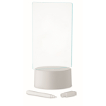 Acryl-LED-Tafel mit Aluminiumbasis und weißem Marker farbe weiß zweite Ansicht