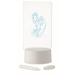 Acryl-LED-Tafel mit Aluminiumbasis und weißem Marker farbe weiß fünfte Ansicht