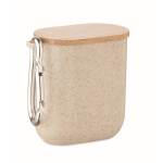 Kabelset im Etui mit Deckel, der als Handyhalter dient farbe beige
