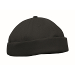 Docker-Cap aus Baumwolle mit Mesh und Schnalle 260 g/m² farbe schwarz