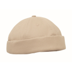 Docker-Cap aus Baumwolle mit Mesh und Schnalle 260 g/m² farbe beige