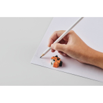 Holzbleistift mit Tier-Radiergummi farbe weiß fünftes Detailbild