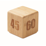 Bambus-Timeruhr mit digitalem Countdown farbe holzton zweite Ansicht