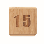Bambus-Timeruhr mit digitalem Countdown farbe holzton siebte Ansicht