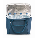 Picknick-Kühltasche aus RPET für 2 mit Komplettset farbe blau achte Ansicht