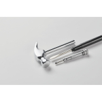 Kohlenstoffstahlhammer mit 4 Schraubendrehern im Griff farbe silber viertes Detailbild