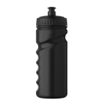 Auslaufsichere Sportflasche aus Kunststoff mit gutem Griff 500 ml farbe schwarz zweite Ansicht