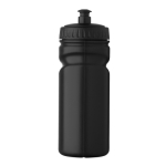 Auslaufsichere Sportflasche aus Kunststoff mit gutem Griff 500 ml farbe schwarz dritte Ansicht