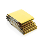 Wiederverwendbare wasserdichte Rettungsdecke mit RPET-Hülle farbe schwarz zweite Ansicht