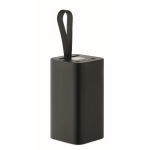 Powerbank aus recyceltem Aluminium mit digitaler Anzeige 20.000 mAh farbe schwarz