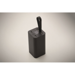 Powerbank aus recyceltem Aluminium mit digitaler Anzeige 20.000 mAh farbe schwarz drittes Detailbild